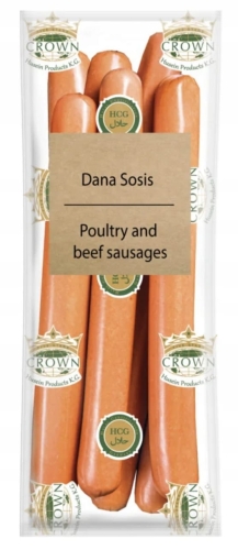 Parówki Drobiowo Wołowe DANA SOSIS Crown 600g HALAL bez wieprzowiny