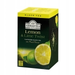 Herbata Owocowa Czarna LIME LEMON Cytrynowa Limonka ekspresowa Ahmad 20T