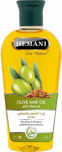 Olejek Do Włosów Oliwkowy 200ml Hemani NATURALNY BEZ CHEMII