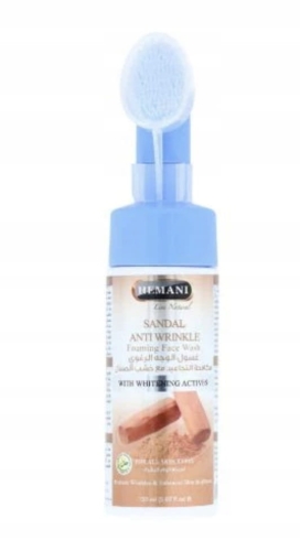 Żel do mycia twarzy 150ml Anti Wrinkle Sandal Hemani ze szczoteczką