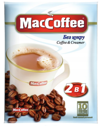 Kawa rozpuszczalna MacCoffe 2w1 BEZ CUKRU 10 sztuk