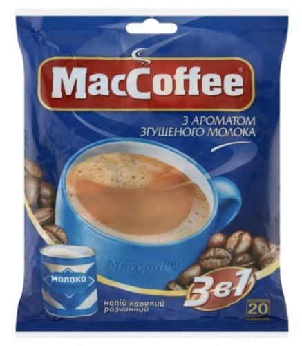 Kawa rozpuszczalna MacCoffee o smaku SGUSZONKI The Original 360g 20szt