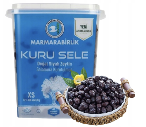 OLIWKI CZARNE SUSZONE Kuru Sele Marmarabirlik 800g