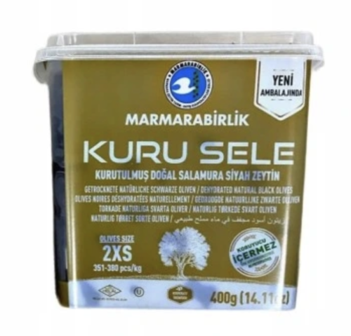 Oliwki czarne z pestką Kuru 2XS 400g MARMARABIRLIK