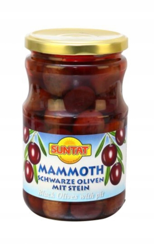 Suntat Czarne oliwki Mammoth 720 ml Turcja z pestką