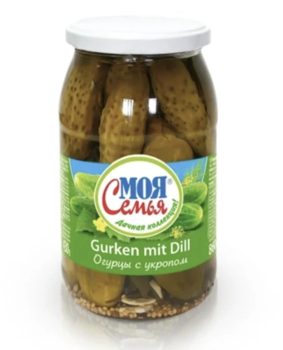 Ogórki Konserwowe z koperkiem Moja Semja 860g