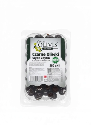Oliwki Czarne BIO Olivis 200g Bez Pestek Naturalne Turcja