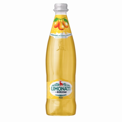 Lemoniada Gruzińska GRUSZKA Borjomi Napój gazowany 500 ml SZKŁO Gruzja
