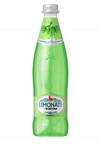 Lemoniada Gruzińska TARCHUN Estragon Borjomi 500ml szkło napój GRUZJA