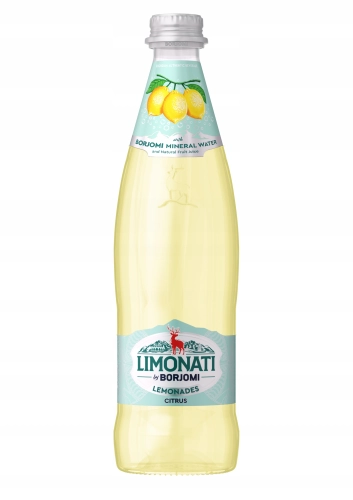 Lemoniada Gruzińska CYTRYNA Borjomi 500ml Napój szkło Gruzja