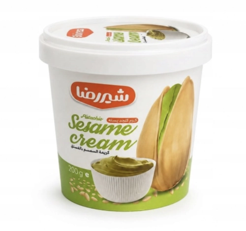 PASTA SEZAMOWA Krem na bazie tahini PISTACJOWA 200g Shirreza