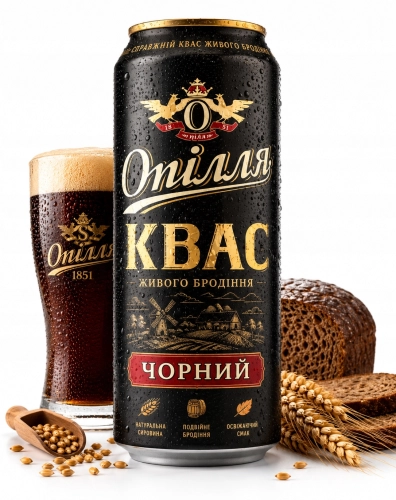 Kwas Chlebowy Opilia Naturalnej fermentacji Czarny 0,5L puszka