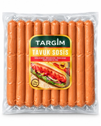 Parówki Drobiowe z kurczaka TARGIM Tavuk Sosis 400 g HALAL bez wieprzowiny